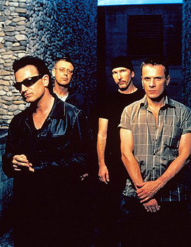 Bono, Adam Clayton, Larry Mullen Jr., The Edge - Live 8 - Z filmu