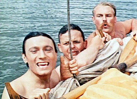 Laurence Harvey, David Tomlinson - Tři muži ve člunu - Z filmu