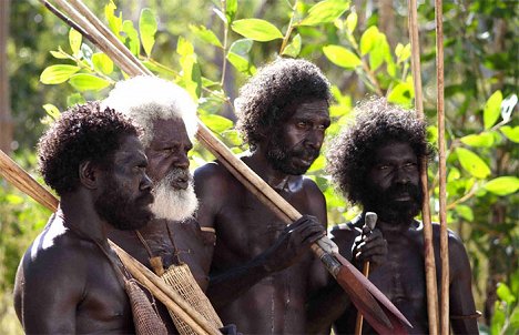 Richard Birrinbirrin, Crusoe Kurddal, David Gulpilil - Deset kánoí - Z filmu