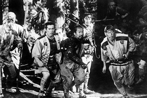 Isao Kimura, Toširó Mifune, Takaši Šimura - Sedm samurajů - Z filmu