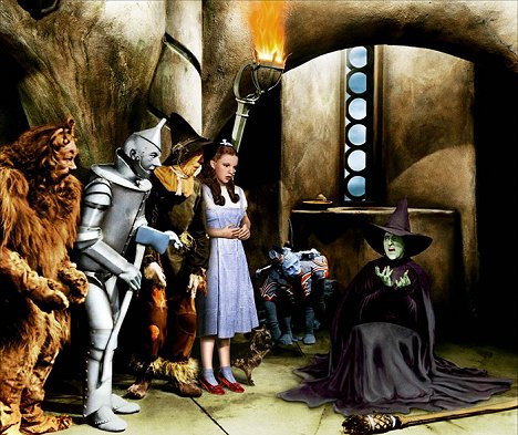 Bert Lahr, Jack Haley, Ray Bolger, Judy Garland, Margaret Hamilton