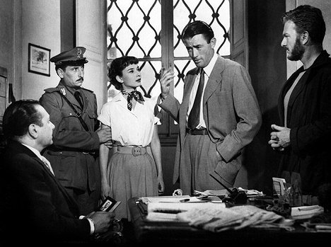 Audrey Hepburn, Gregory Peck, Eddie Albert - Prázdniny v Římě - Z filmu