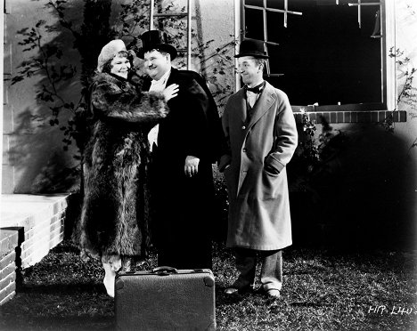 Babe London, Oliver Hardy, Stan Laurel