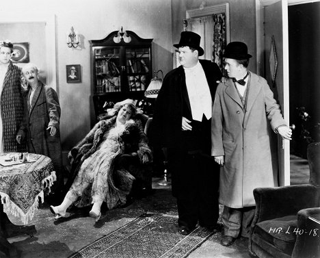 Ben Turpin, Babe London, Oliver Hardy, Stan Laurel