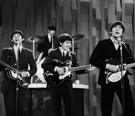 Paul McCartney, Ringo Starr, George Harrison, John Lennon - Beatles v USA - Z filmu