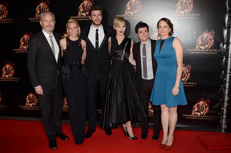 Francis Lawrence, Elizabeth Banks, Liam Hemsworth, Jennifer Lawrence, Josh Hutcherson - Hunger Games: Vražedná pomsta - Z akcí