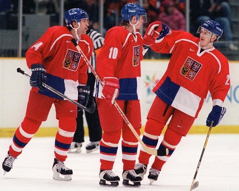 Roman Hamrlík, Pavel Patera, Martin Procházka - Nagano 1998 - hokejový turnaj století - Z filmu