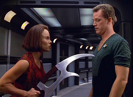 Roxann Dawson, Robert Duncan McNeill - Star Trek: Vesmírná loď Voyager - Vyhnanci - Z filmu