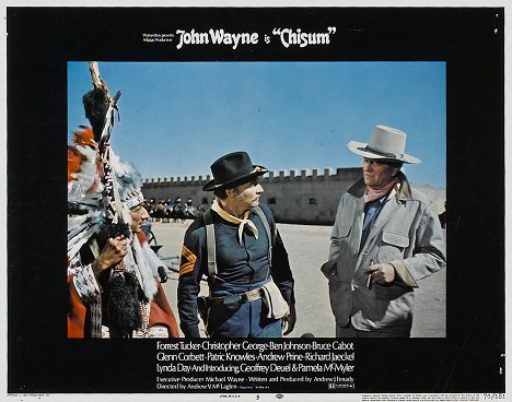Abraham Sofaer, John Pickard, John Wayne - John Chisum - Fotosky