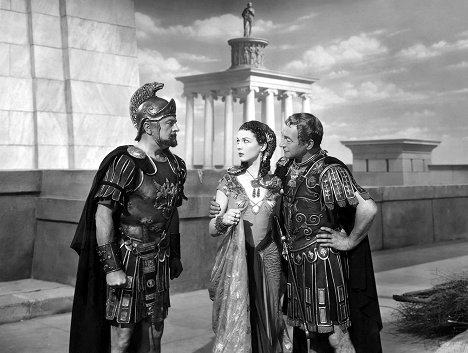 Basil Sydney, Vivien Leigh, Claude Rains - Caesar a Kleopatra - Z filmu