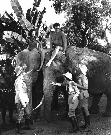 Maureen O'Sullivan, Johnny Weissmuller, Benita Hume