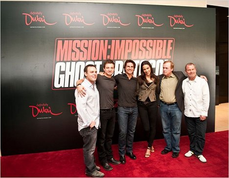 Bryan Burk, Jeremy Renner, Tom Cruise, Paula Patton, Brad Bird, Jeffrey Chernov - Mission: Impossible - Ghost Protocol - Z akcí