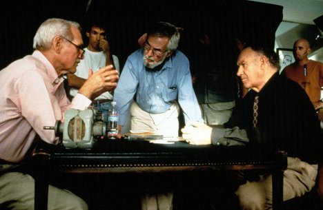 Paul Newman, Robert Benton, Gene Hackman - Soumrak - Z natáčení