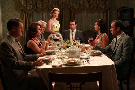 Mark Moses, Talia Balsam, John Slattery, January Jones, Jon Hamm, Amy Landecker, Matt McKenzie