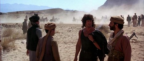 Sylvester Stallone, Sasson Gabai - Rambo III - Photos