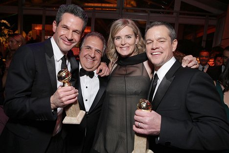Simon Kinberg, James Gianopulos, Emma Watts, Matt Damon - The 73rd Golden Globe Awards - Photos