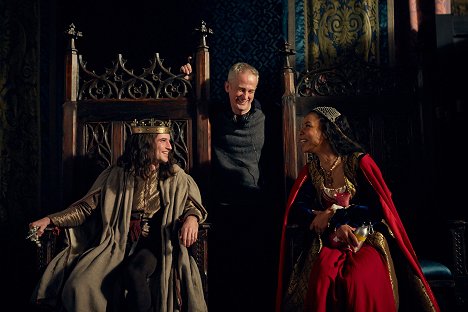 Tom Sturridge, Dominic Cooke, Sophie Okonedo - V kruhu koruny - Jindřich VI. (1. díl) - Z natáčení