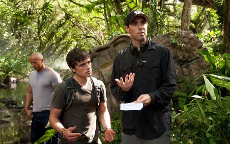 Dwayne Johnson, Josh Hutcherson, Brad Peyton - Cesta na tajuplný ostrov 2 - Z natáčení