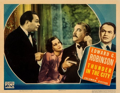 Edward G. Robinson, Luli Deste, Nigel Bruce - Thunder in the City - Fotosky