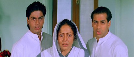 Shahrukh Khan, Rakhee Gulzar, Salman Khan - Karan Arjun - Z filmu