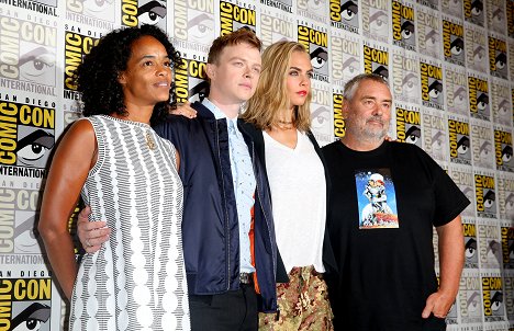 EuropaCorp presents Luc Besson’s "Valerian and the City of a Thousand Planets" at Comic-Con in the Hilton Bayfront Hotel, San Diego, CA on July 21, 2016 - Virginie Besson-Silla, Dane DeHaan, Cara Delevingne, Luc Besson - Valerian a město tisíce planet - Z akcí