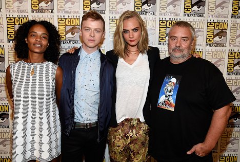 EuropaCorp presents Luc Besson’s "Valerian and the City of a Thousand Planets" at Comic-Con in the Hilton Bayfront Hotel, San Diego, CA on July 21, 2016 - Virginie Besson-Silla, Dane DeHaan, Cara Delevingne, Luc Besson - Valerian a město tisíce planet - Z akcí