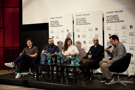 KVIFF Talk with the creators of the film at the Karlovy Vary International Film Festival on July 2, 2017 - Casey Affleck, James M. Johnston, Toby Halbrooks, David Lowery - Přízrak - Z akcí
