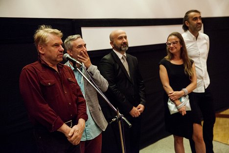 Screening at the Karlovy Vary International Film Festival on July 5, 2017 - Tomáš Vorel st., Petr Vacek, Jaroslav Sedláček, Petra Špalková, Jakub Kohák - Instalatér z Tuchlovic - Z akcí