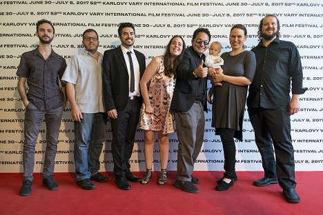 Press conference at the Karlovy Vary International Film Festival on July 6, 2017 - Alex Camilleri, Todd Remis, Samantha Elisofon, Brandon Polansky, Rachel Israel, Kurt Enger
