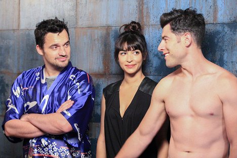 Jake Johnson, Hannah Simone, Max Greenfield