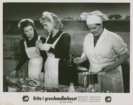 Anna-Greta Krigström, Eva Dahlbeck, Astrid Bodin - Brita i grosshandlarhuset - Fotosky