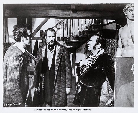 Gordon Hessler, Vincent Price, Rupert Davies - The Oblong Box - Z natáčení