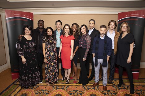 The cast and executive producers of ABC’s “The Fix” addressed the press at the 2019 TCA Winter Press Tour, at The Langham Huntington, in Pasadena, California - Adewale Akinnuoye-Agbaje, Mouzam Makkar, Scott Cohen, Robin Tunney, Merrin Dungey, Adam Rayner, Breckin Meyer, Alex Saxon