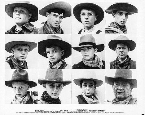 Alfred Barker Jr., Steve Benedict, Nicolas Beauvy, Robert Carradine, Norman Howell, Stephen R. Hudis, Sean Kelly, A Martinez, Clay O'Brien, Sam O'Brien, Mike Pyeatt, John Wayne