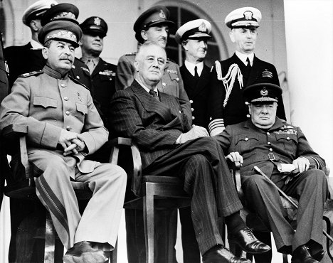 Josif Vissarionovič Stalin, Franklin D. Roosevelt, Winston Churchill