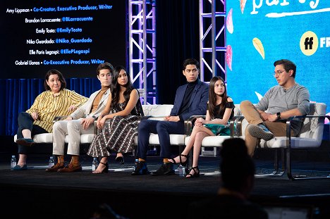 “Party of Five” Session – The cast and executive producers of Freeforms “Party of Five” addressed the press at the 2020 TCA Winter Press Tour, at The Langham Huntington, in Pasadena, California - Amy Lippman, Brandon Larracuente, Emily Tosta, Niko Guardado, Elle Paris Legaspi, Gabriel Llanas - Správná pětka - Z akcí