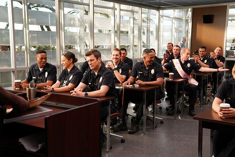 Titus Makin Jr., Melissa O'Neil, Nathan Fillion, Brent Huff