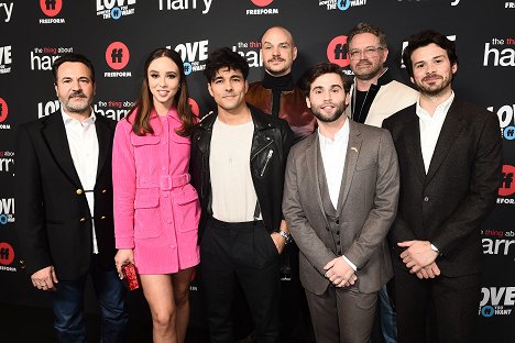 Premiere of the Freeform original film “The Thing About Harry,” on Wednesday, February 12, in Los Angeles, California - Britt Baron, Niko Terho, Peter Paige, Jake Borelli, Japhet Balaban - The Thing About Harry - Z akcí