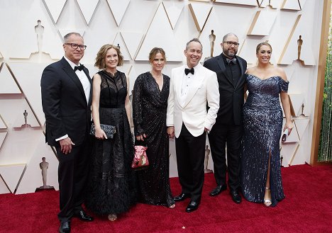 Red Carpet - Mark Nielsen, Jonas Rivera, Josh Cooley - The 92nd Annual Academy Awards - Events