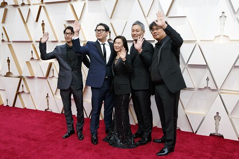 Red Carpet - Jin-won Han, Ha-jun Lee, Joon-ho Bong - The 92nd Annual Academy Awards - Events