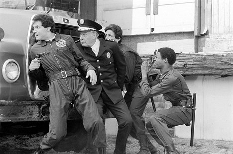 Steve Guttenberg, George Gaynes, Michael Winslow - Policejní akademie - Z filmu