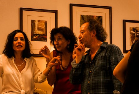 Conchi Almeda, Montserrat Alcoverro, Ferran Lahoz - Antonio cumple 50 - Z natáčení