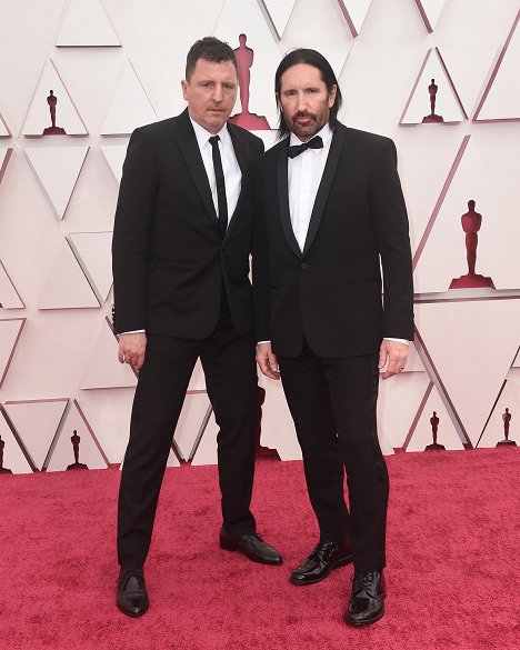 Red Carpet - Atticus Ross, Trent Reznor - The 93rd Annual Academy Awards - Events