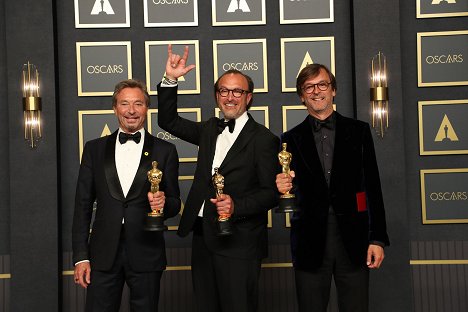 Patrick Wachsberger, Fabrice Gianfermi, Philippe Rousselet - 94th Annual Academy Awards - Promo