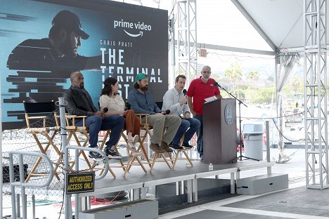 The Cast of Prime Video's "The Terminal List" attend LA Fleet Week at The Port of Los Angeles on May 27, 2022 in San Pedro, California - LaMonica Garrett, Tyner Rushing, Kenny Sheard