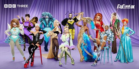 Pixie Polite, Le Fil, Sminty Drop, Danny Beard, Starlet, Dakota Schiffer, Cheddar Gorgeous, Black Peppa, Just May, Baby, Jonbers Blonde, Copper Topp - RuPaul's Drag Race UK - Promo