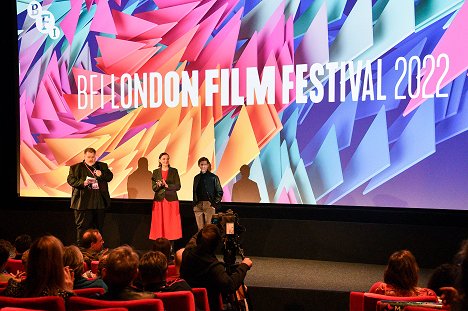 Premiere Screening of "My Father's Dragon" during the 66th BFI London Film Festival at NFT1, BFI Southbank, on October 8, 2022 in London, England - Justin Johnson, Nora Twomey, Jacob Tremblay