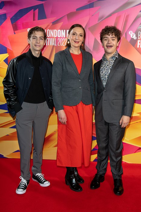 Premiere Screening of "My Father's Dragon" during the 66th BFI London Film Festival at NFT1, BFI Southbank, on October 8, 2022 in London, England - Jacob Tremblay, Nora Twomey, Gaten Matarazzo - Tátův drak - Z akcí