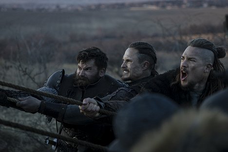 Mark Rowley, Arnas Fedaravicius, Alexander Dreymon - The Last Kingdom: Seven Kings Must Die - Photos