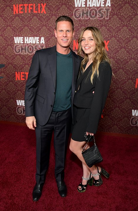 Netflix's "We Have A Ghost" Premiere on February 22, 2023 in Los Angeles, California - Christopher Landon, Jessica Rothe
